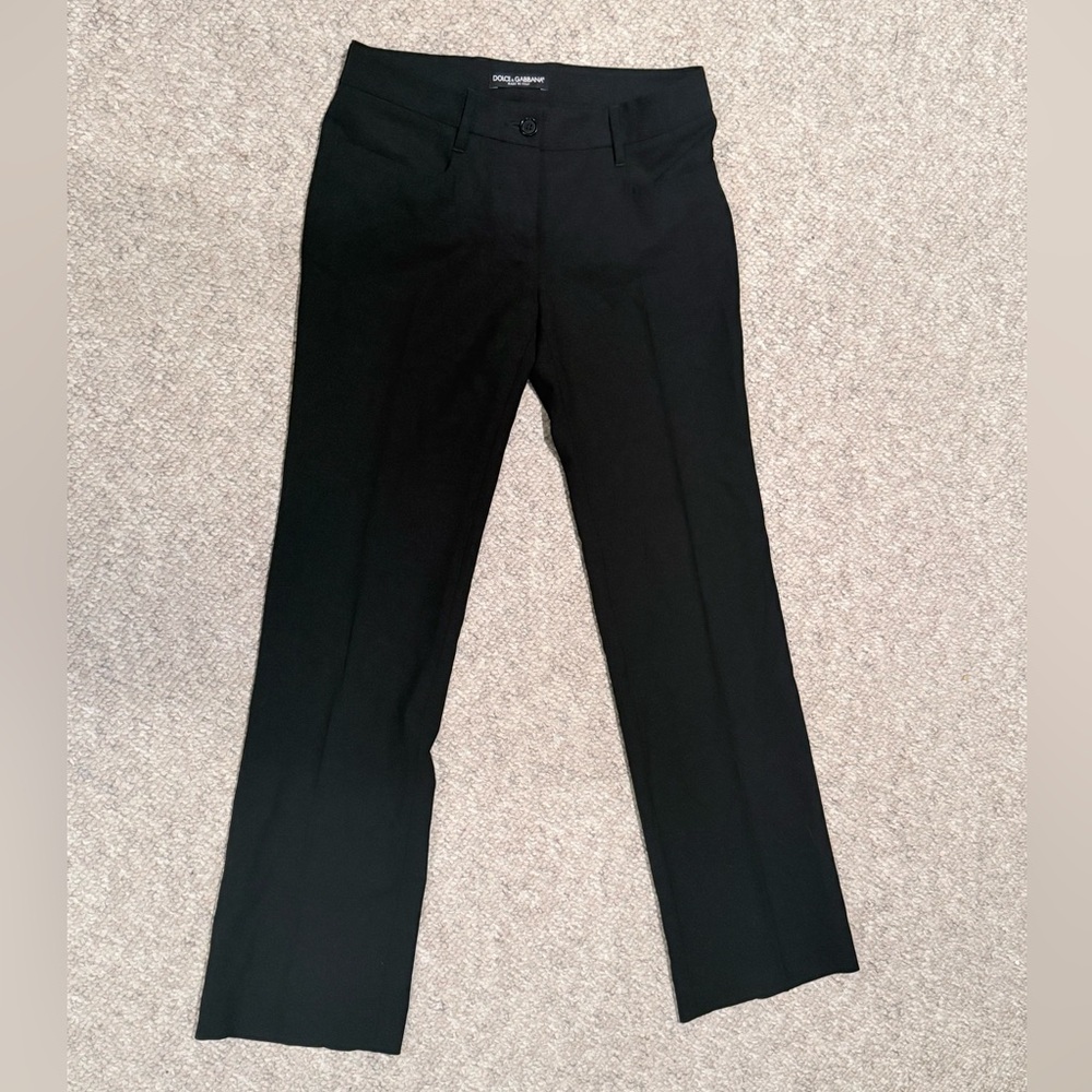 Dolce & Gabbana Black Tailored Dress Pants Women’s Size 2 IT 38